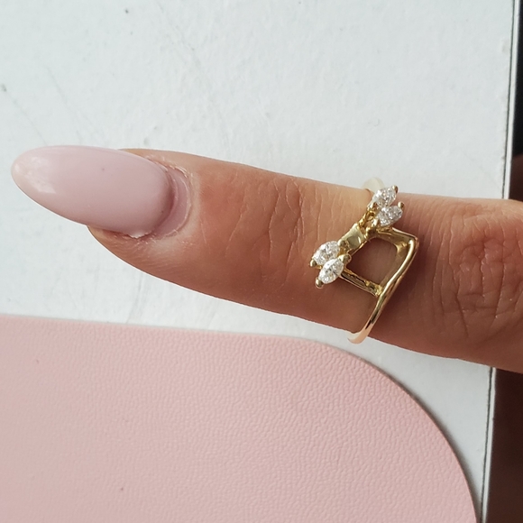 Wedding and engagement 14 k gold - Picture 2 of 4